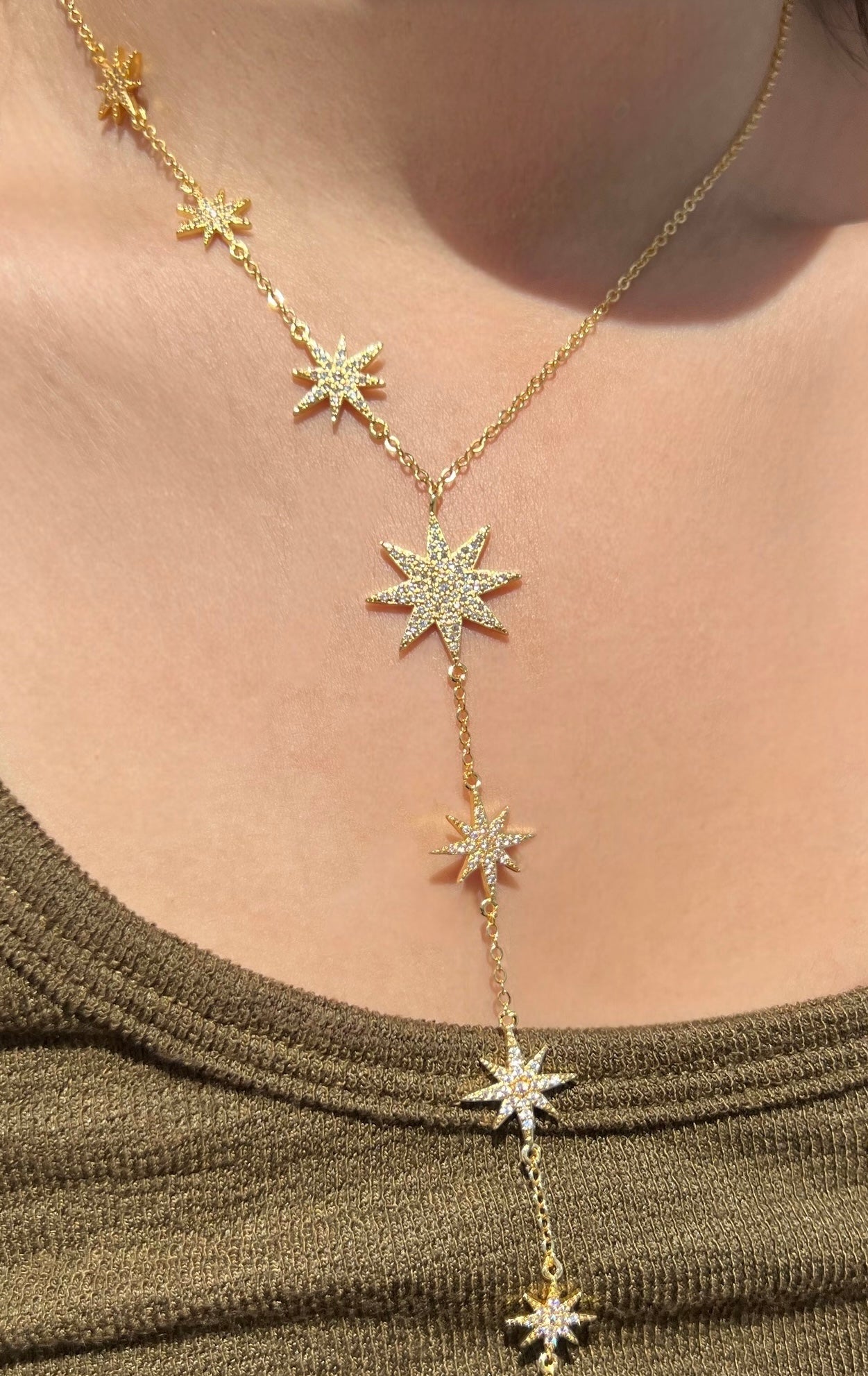 Studded Starfish Necklace