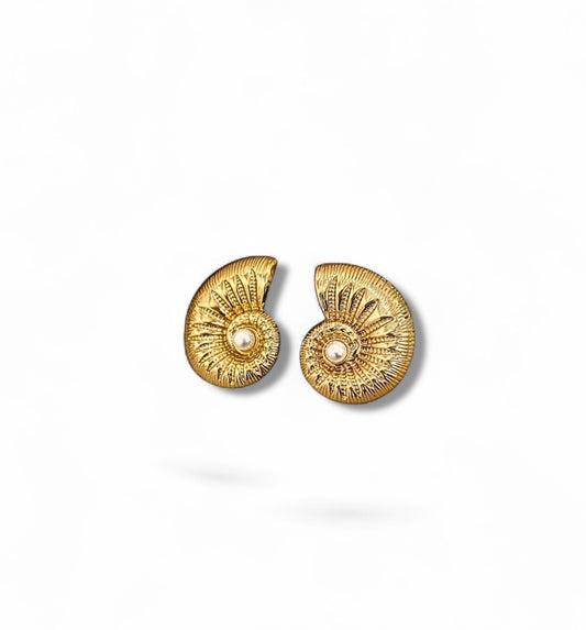 Pearly shell earrings